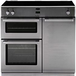 Belling DB4 90Ei Professional 90cm Electric Induction Range Cooker in Stainless Steel